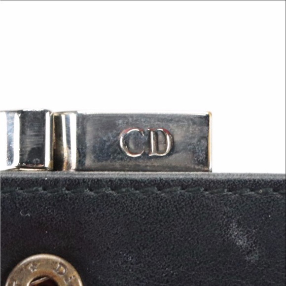 Christian Dior Compact Kisslock Wallet in Oblique Monogram Canvas and Leather - Picture 8 of 8
